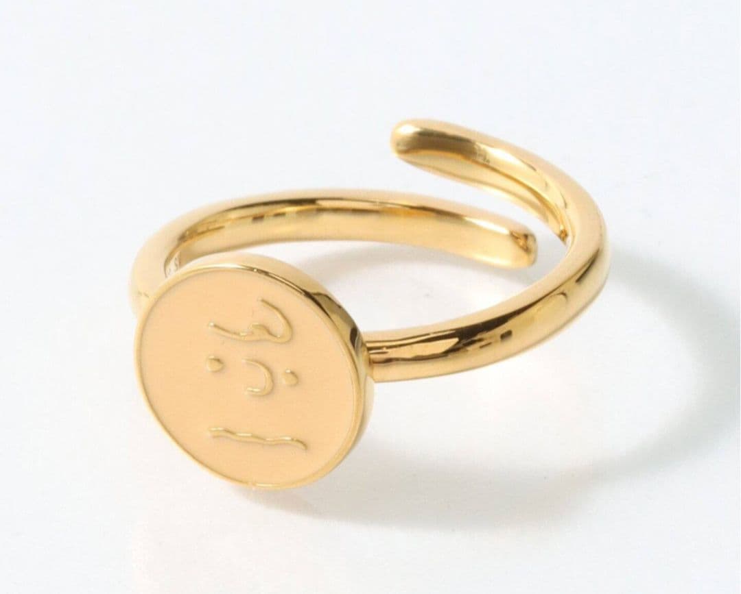 n*y様 PEANUT スヌーピーのお友達 ゴールド シンプルリング 9号くらい