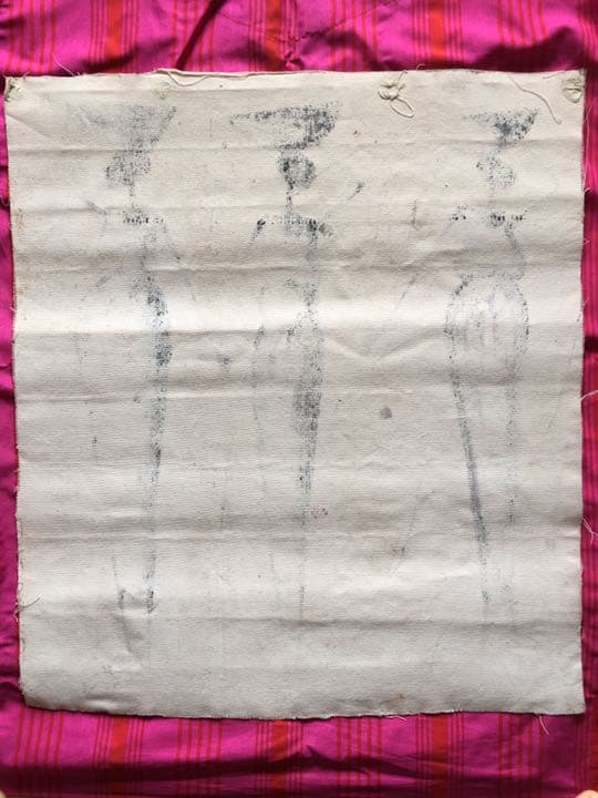 アフリカの絵画　アート　タペストリー　〜アフリカで購入〜