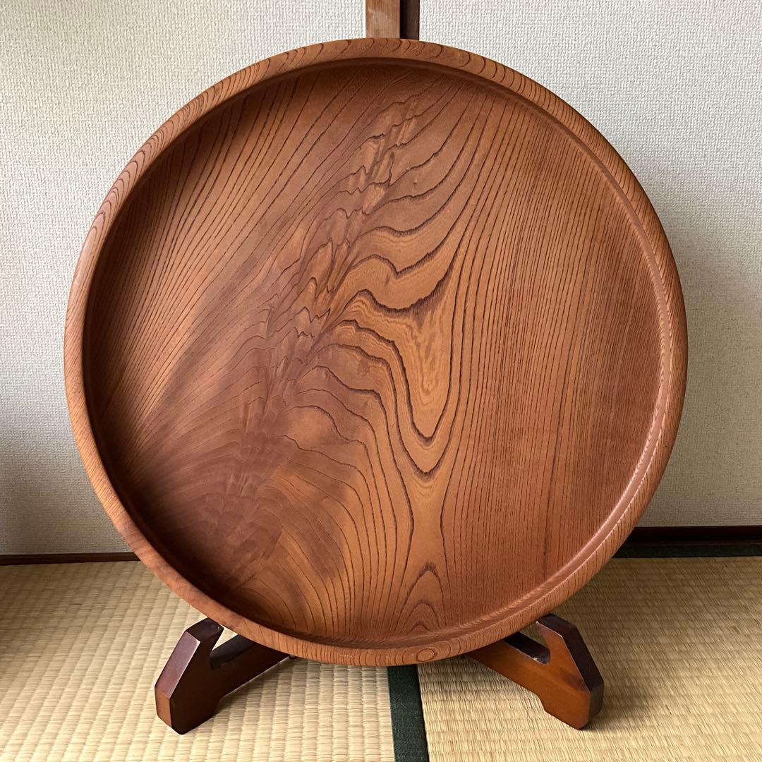 丸盆 大盆 民芸 民藝 柳宗悦 松本民芸家具 古道具 骨董 無垢材