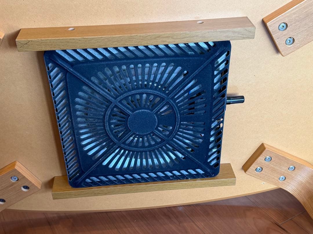 ★うさしのページ【状態良】無印こたつテーブルにもなる楕円形テーブル★