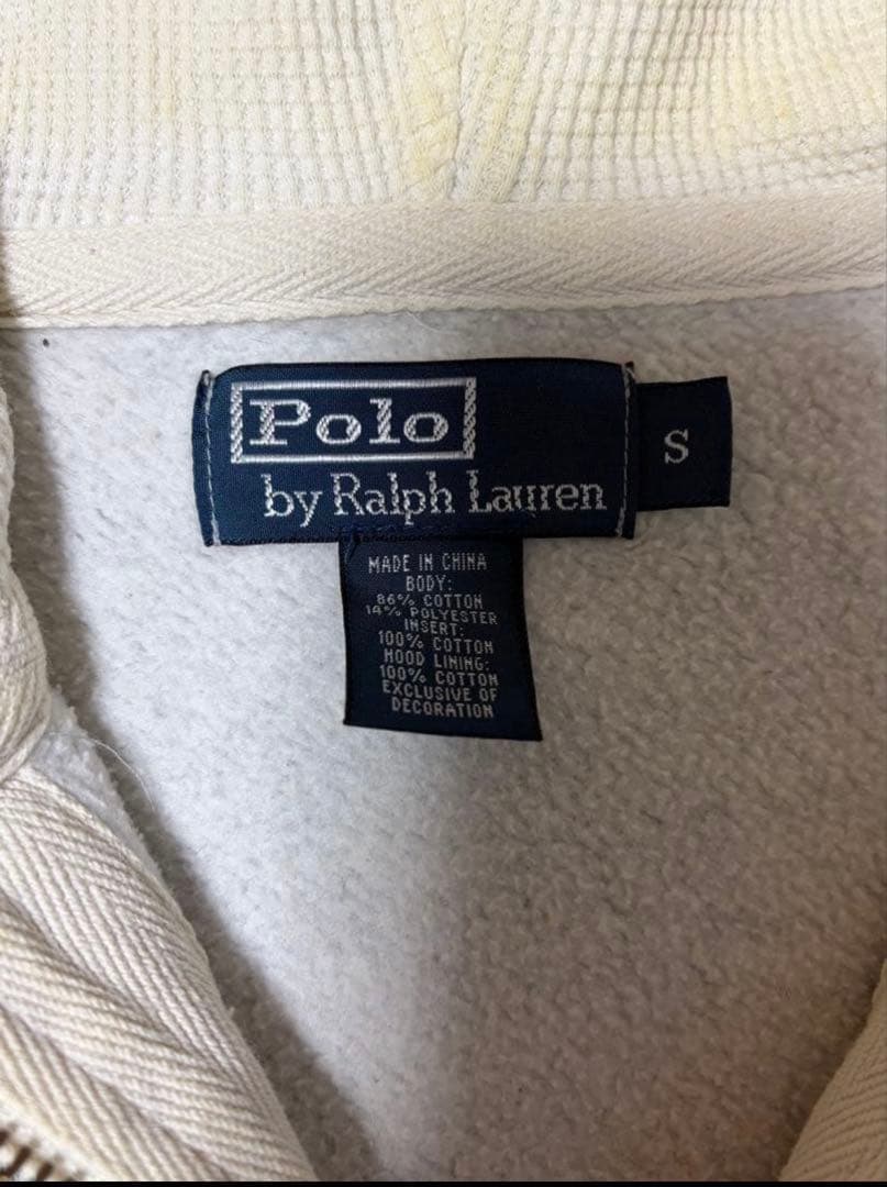 【美品】Polo by Ralph Lauren グレー サーマルパーカー
