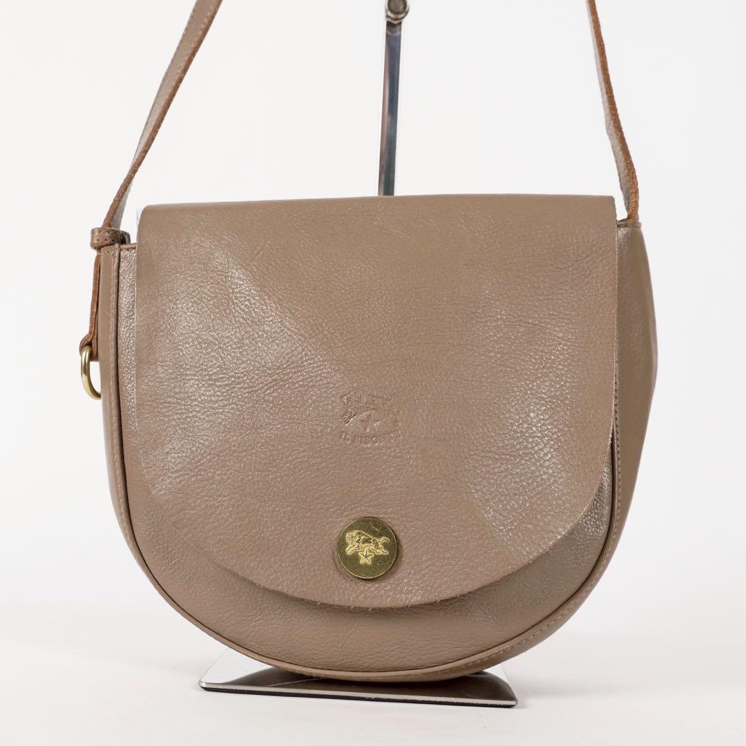 【極美品✨】イルビゾンテ カード付き ショルダーバッグ レザー ブラウン