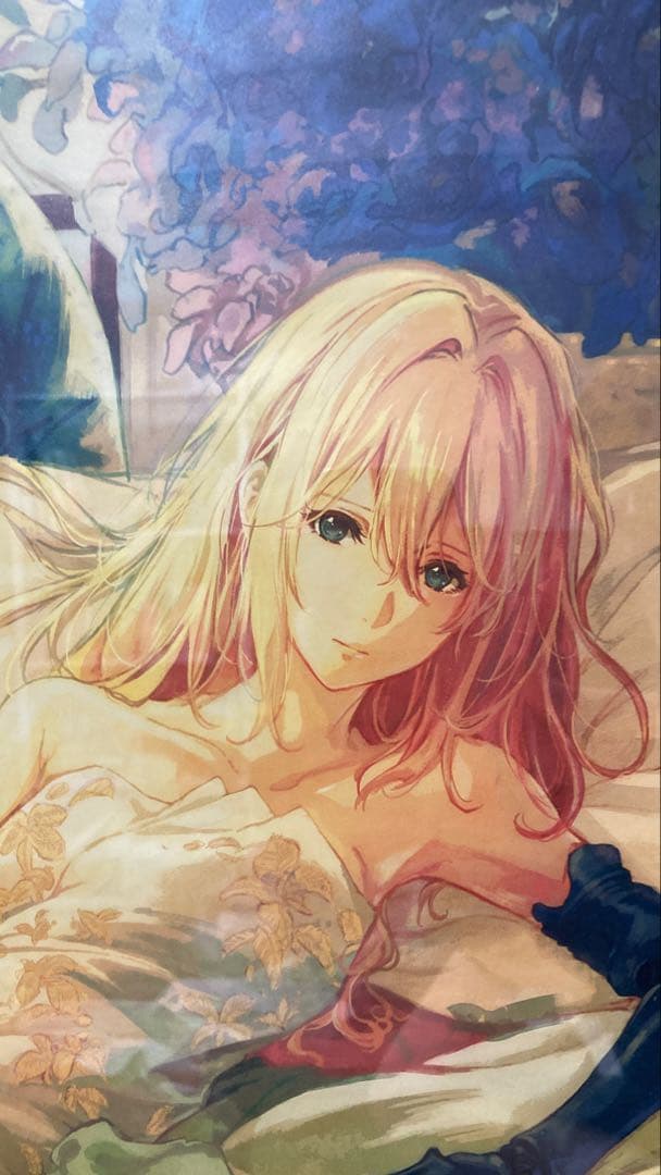 ヴァイオレット　エヴァーガーデン　油絵　限定品　美術品　アニメ　京アニ　らでん