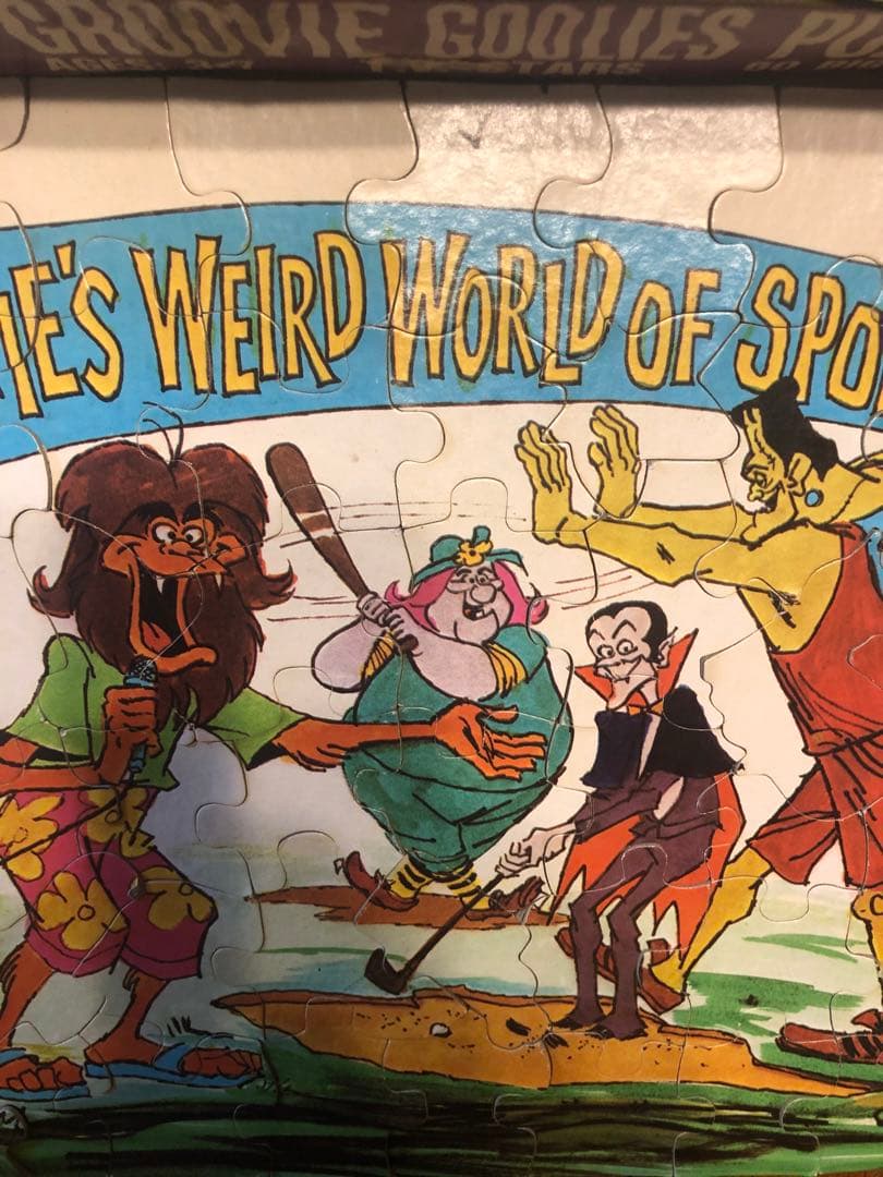 ホラー　モンスター　70s 幽霊城のドボチョン一家　ビンテージ　ジグゾーパズル