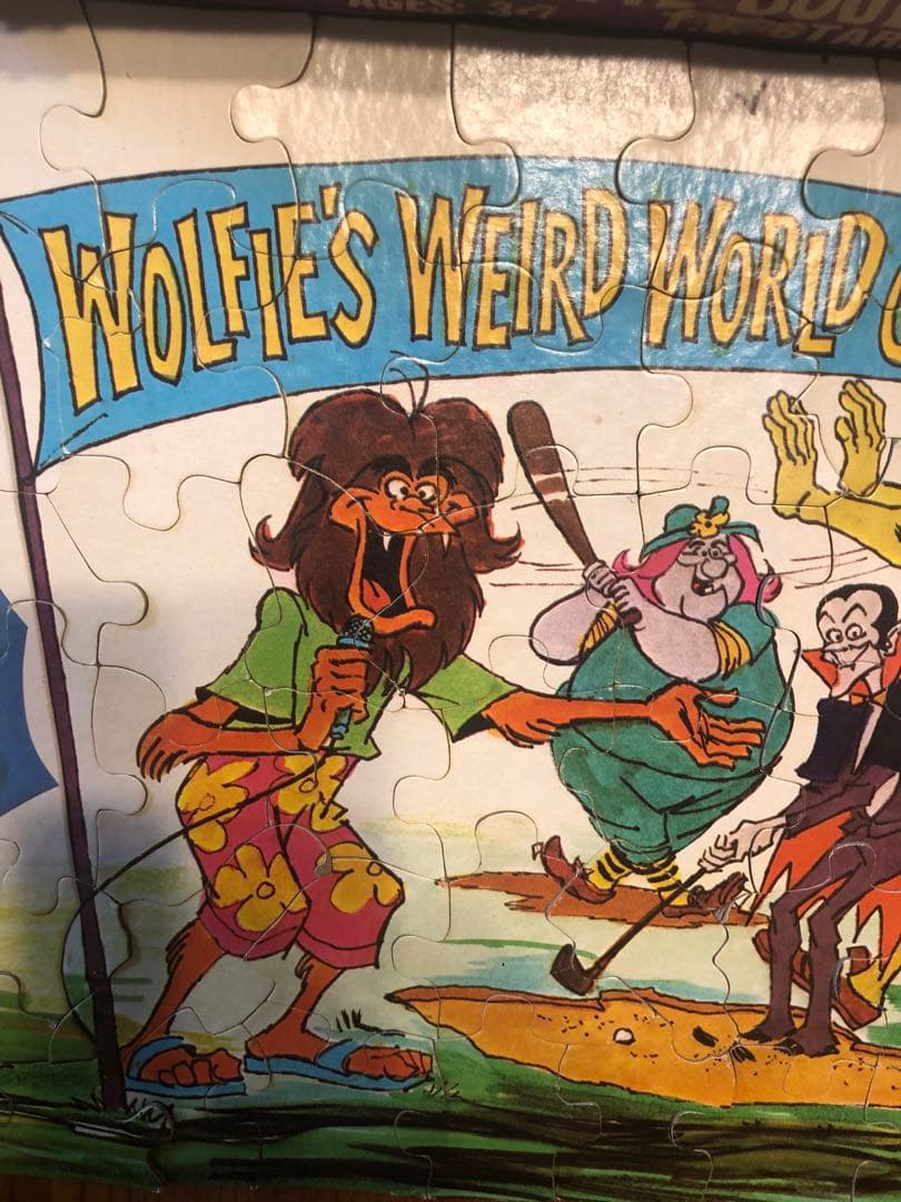 ホラー　モンスター　70s 幽霊城のドボチョン一家　ビンテージ　ジグゾーパズル