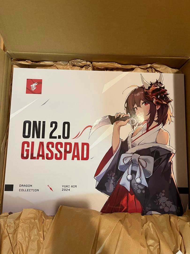 yukiaim oni2.0 ガラスマウスパッド