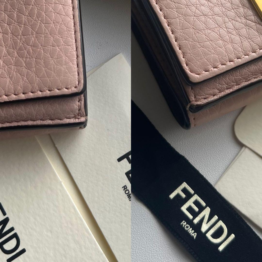 429 極上美品 FENDI フェンディ ピーカブー 3つ折り財布