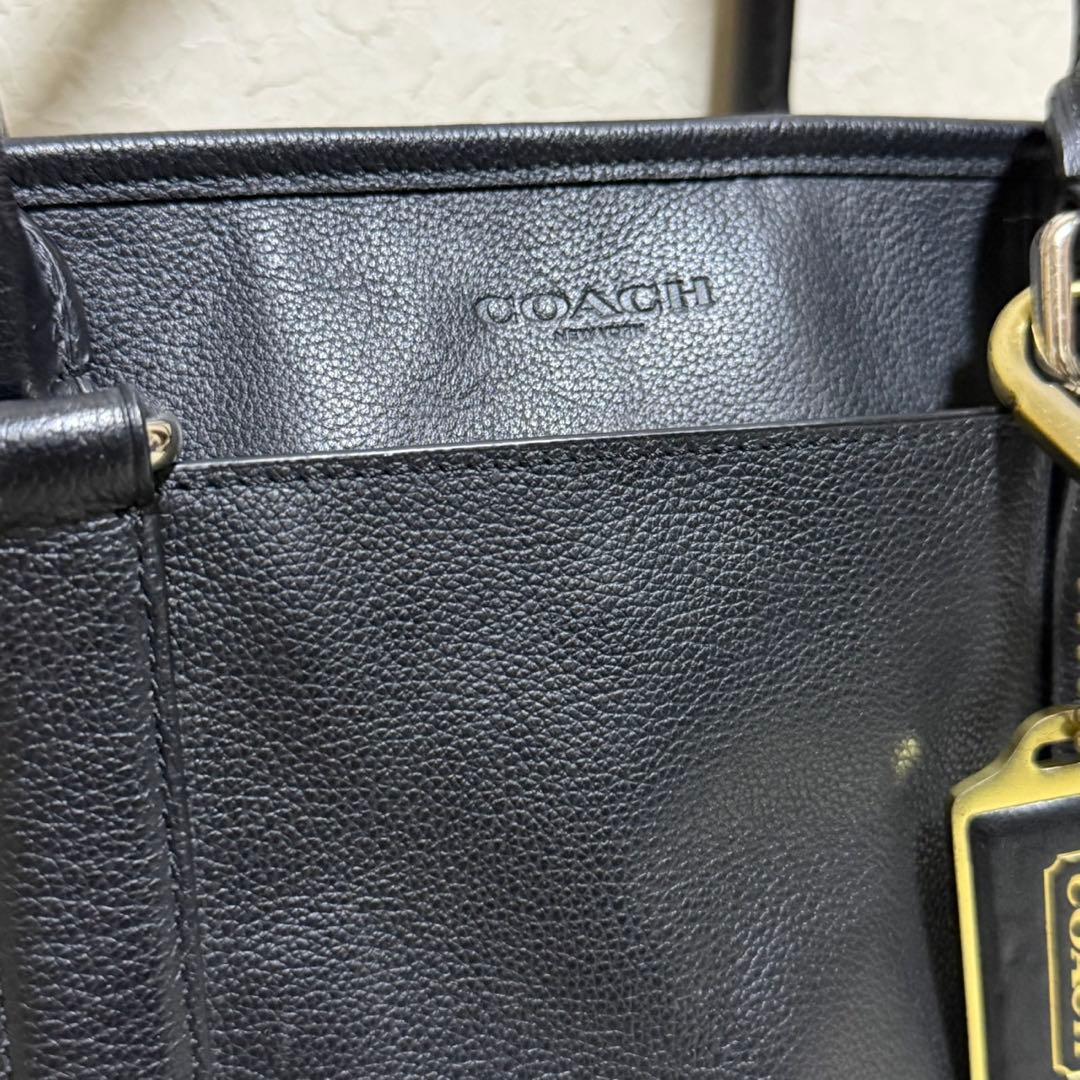 極美品✨　COACH　メトロポリタン　トートバック　2way　ブラック　レザー