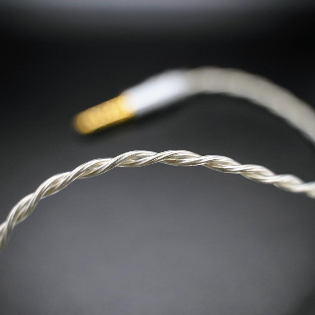 特別価格専用出品 7N超冷凍製単結晶銅銀メッキリケーブル IE900/4.4mm