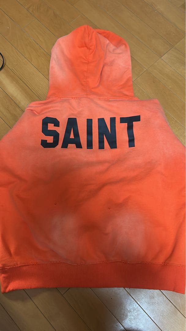 SAINT セントマイケル 25AW ベルベルジン パーカー オレンジ L