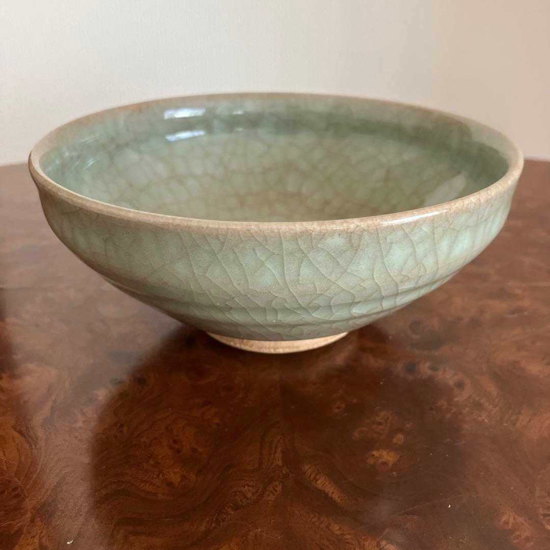 青磁　諏訪蘇山3代目　茶碗①