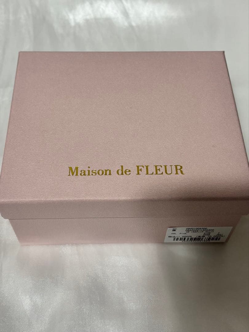 Maison de FLEUR リボンキルティング 財布 ピンク
