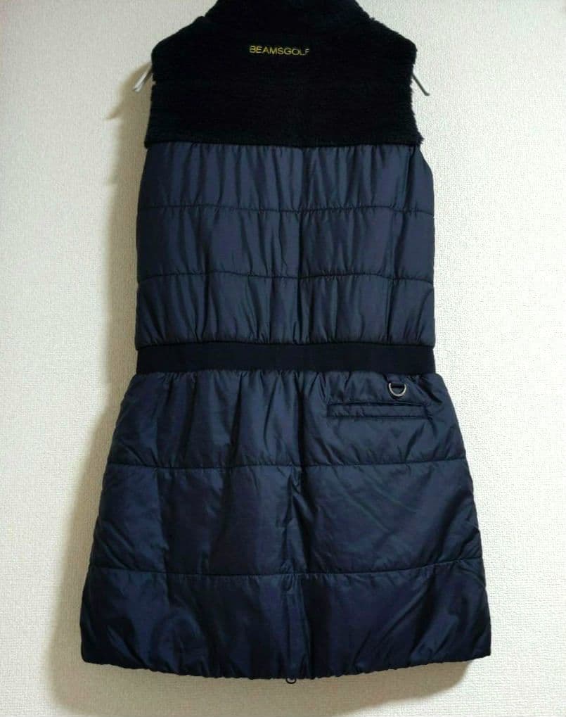 さくママ　美品！ビームスゴルフ　中綿ワンピースМ　紺