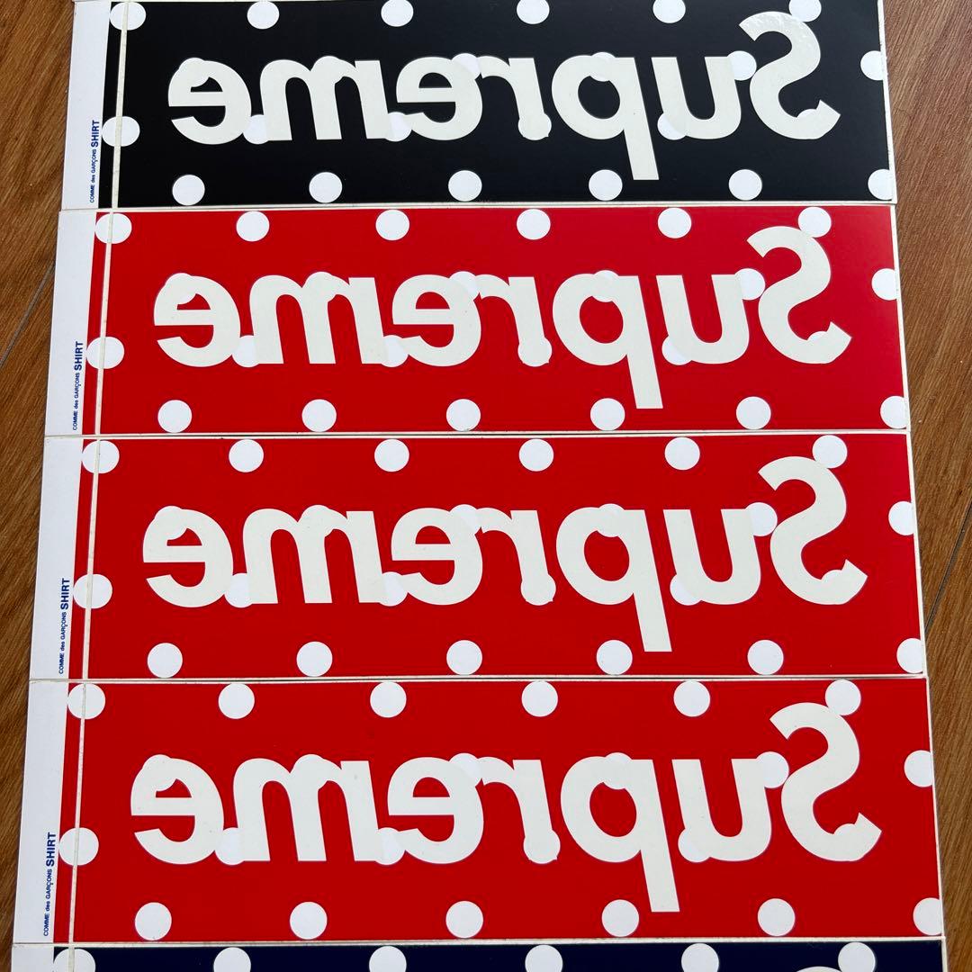 Supreme ステッカー ドット柄　コムデギャルソン　garçons