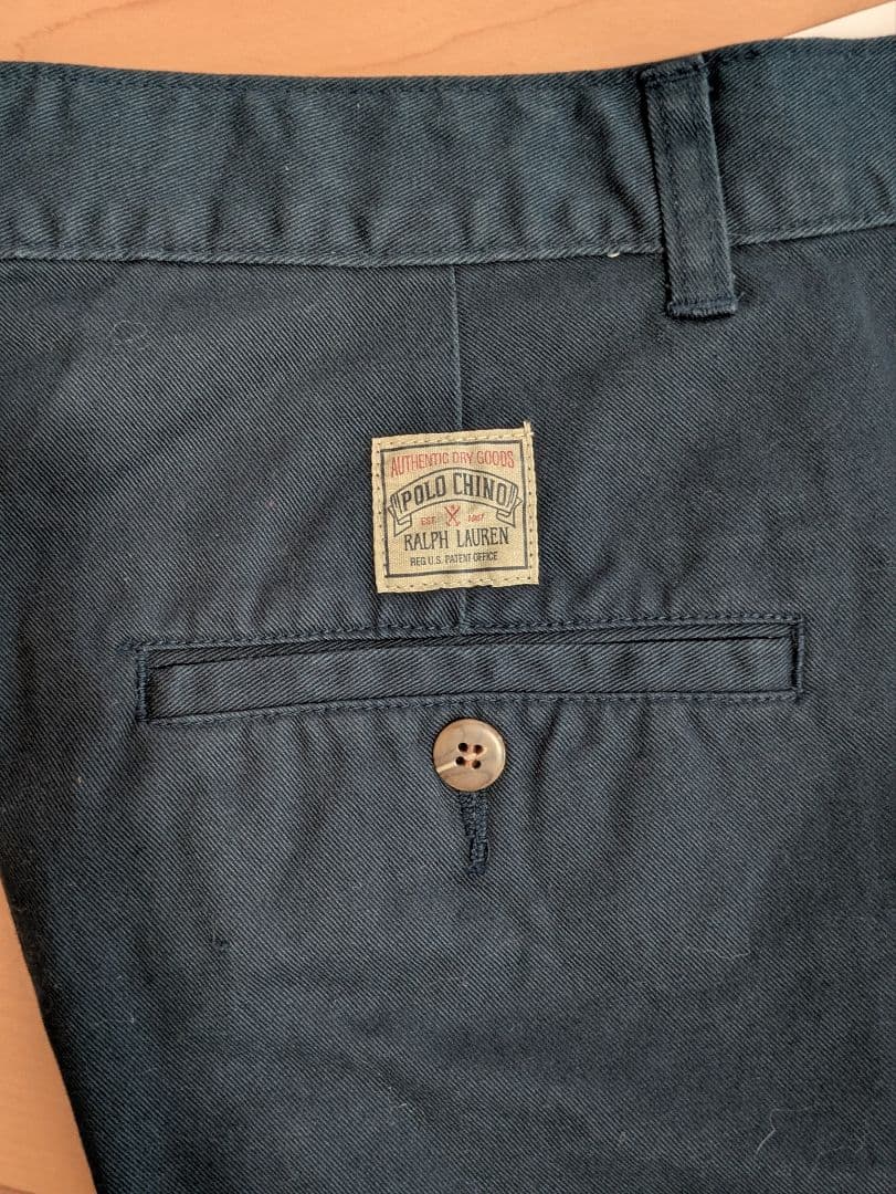 デッドストック　90s ポロ　ラルフローレン　クラシック　ツータック　チノ
