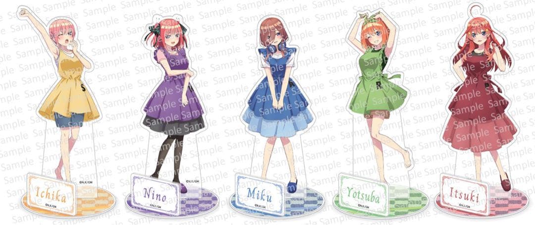 五等分の花嫁　シャープ　コラボ　アクスタ　三玖