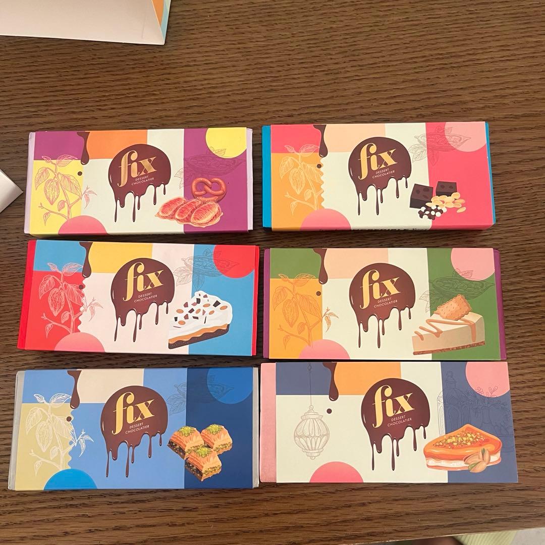 6種6枚FIX オリジナル　ドバイチョコ　ピスタチオ(ミルク)入り1月上旬発送