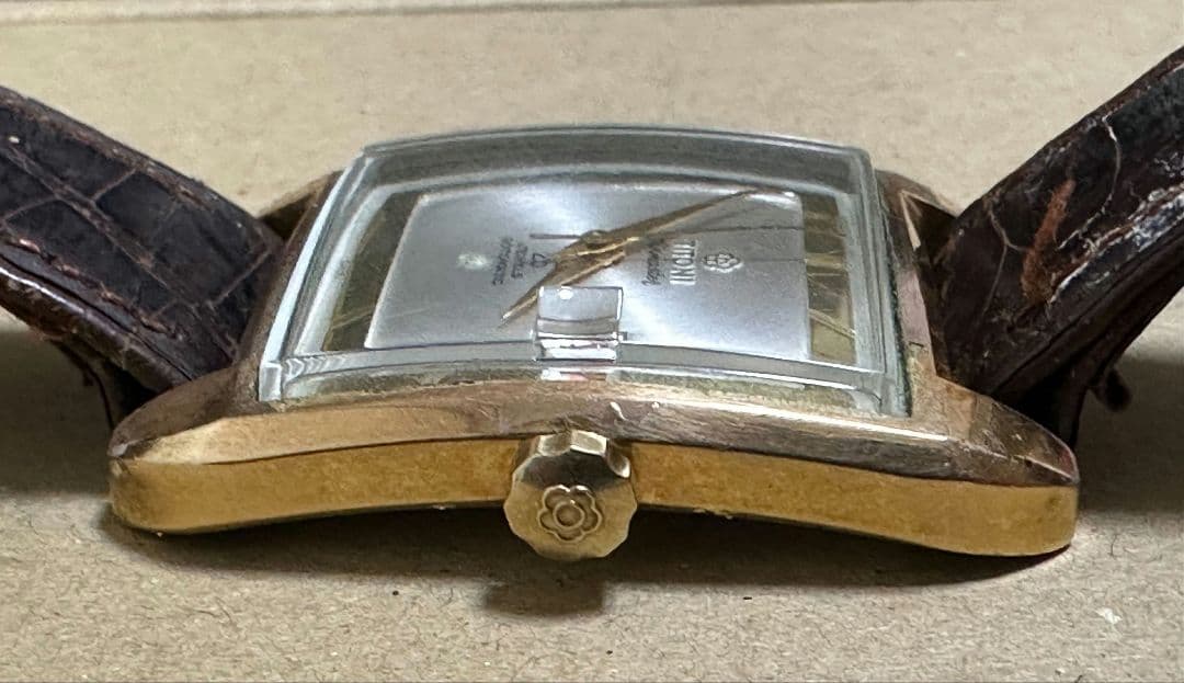 TITONI Airmaster 25石 自動巻き デイト スクエア 腕時計