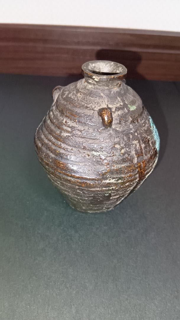 李王家伝来 古銅三耳小壺 緑青の美