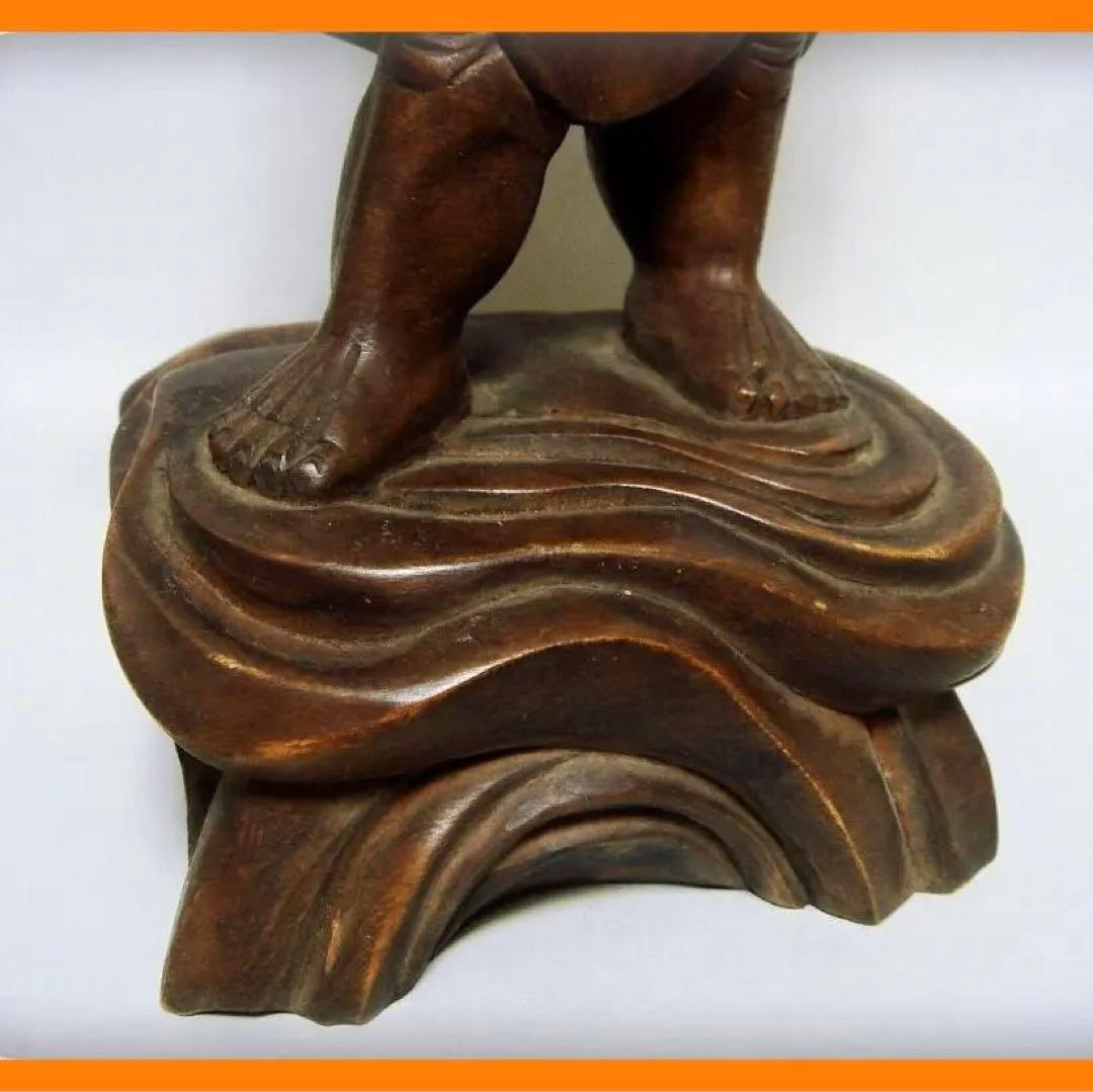 540『木彫 天燈鬼』　/骨董品 古美術 古玩 アンティーク