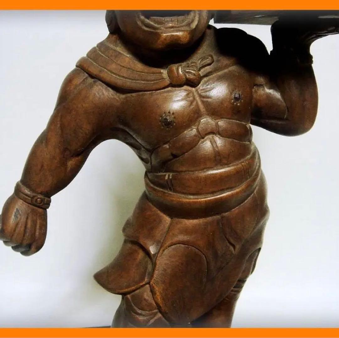 540『木彫 天燈鬼』　/骨董品 古美術 古玩 アンティーク