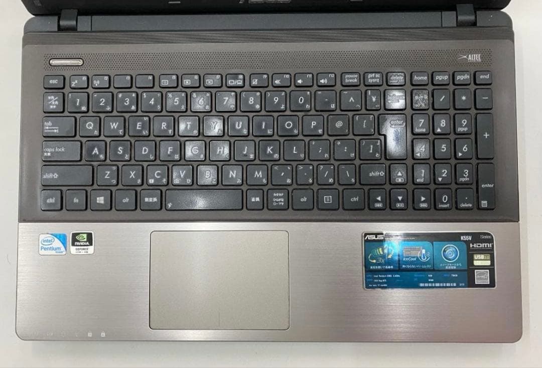 筐体のみ ASUS K55V windows8 搭載モデル HDDなし ジャンク