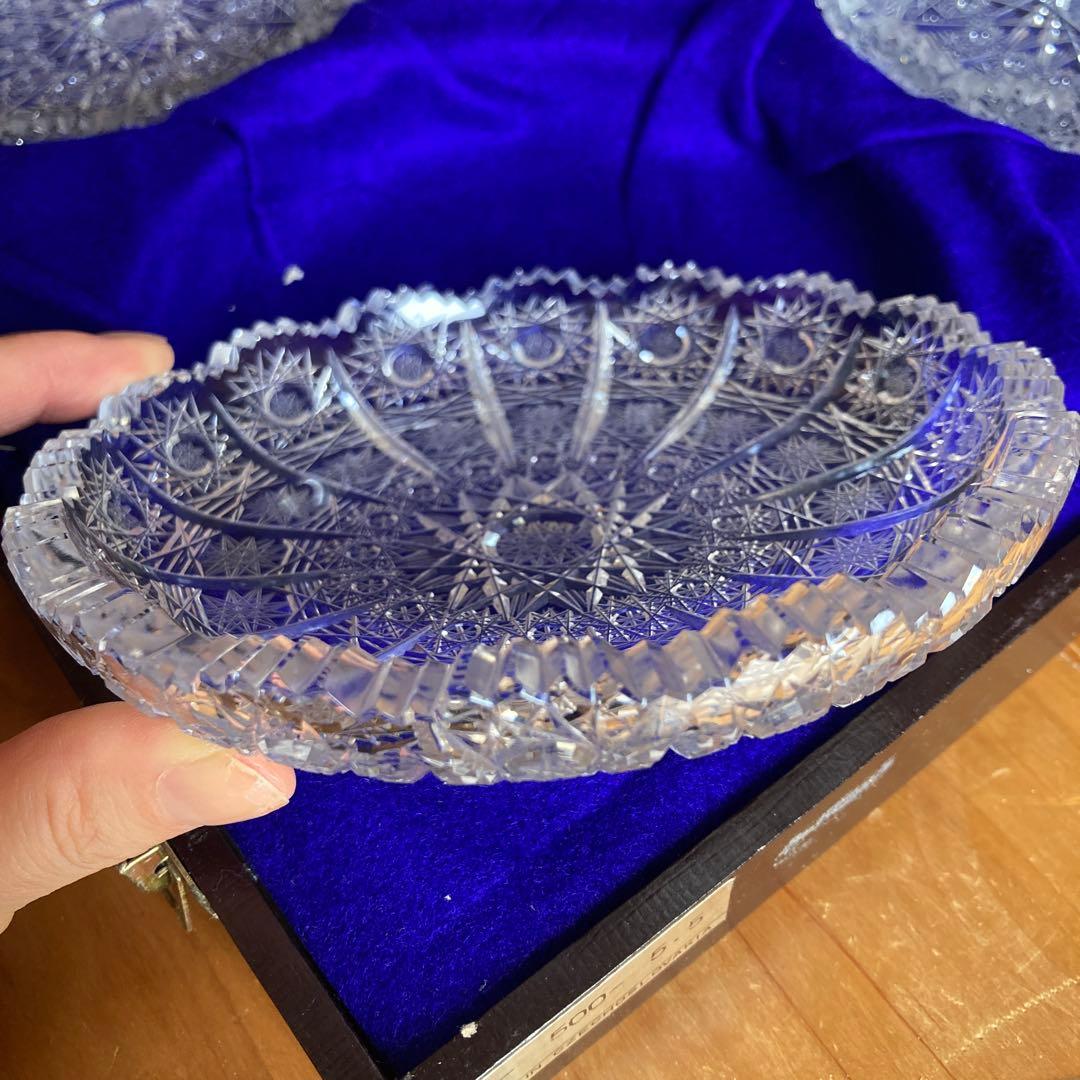 Bohemia Glass カットガラス 6枚セット