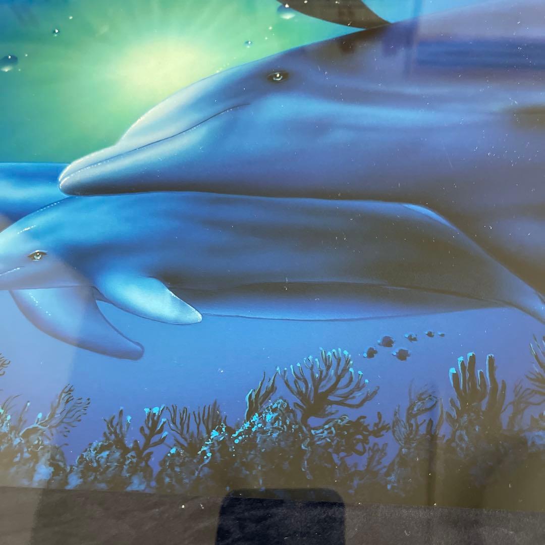 クリスチャン・ラッセン　版画　「ポイント　オブ　ライト」 ミクスドメディア