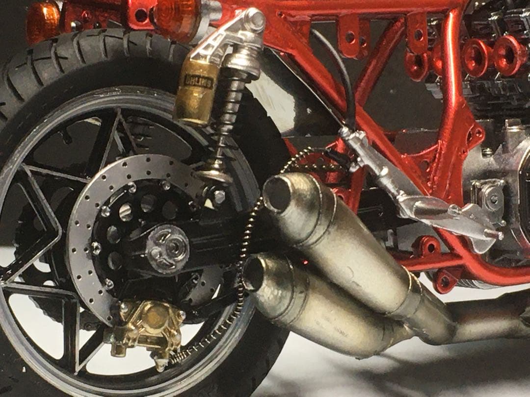 アオシマ Kawasaki Z1 1/12 プラモデル カスタム完成品