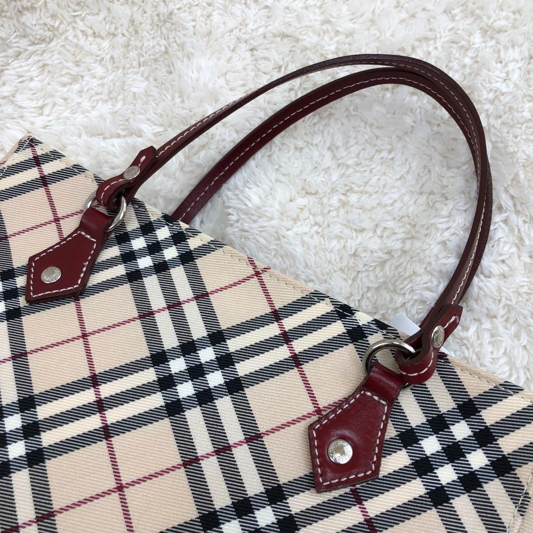 BURBERRY BLUE LABEL ノバチェック ハンドバッグ ベージュ