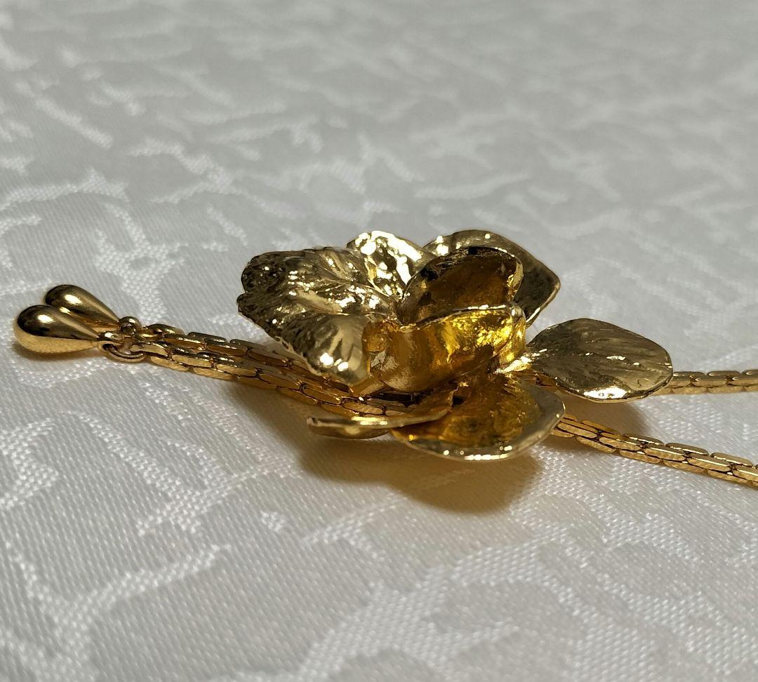 RISIS　22K　蘭ネックレス　ジュエリー　ループタイ　＊新品・未使用品＊