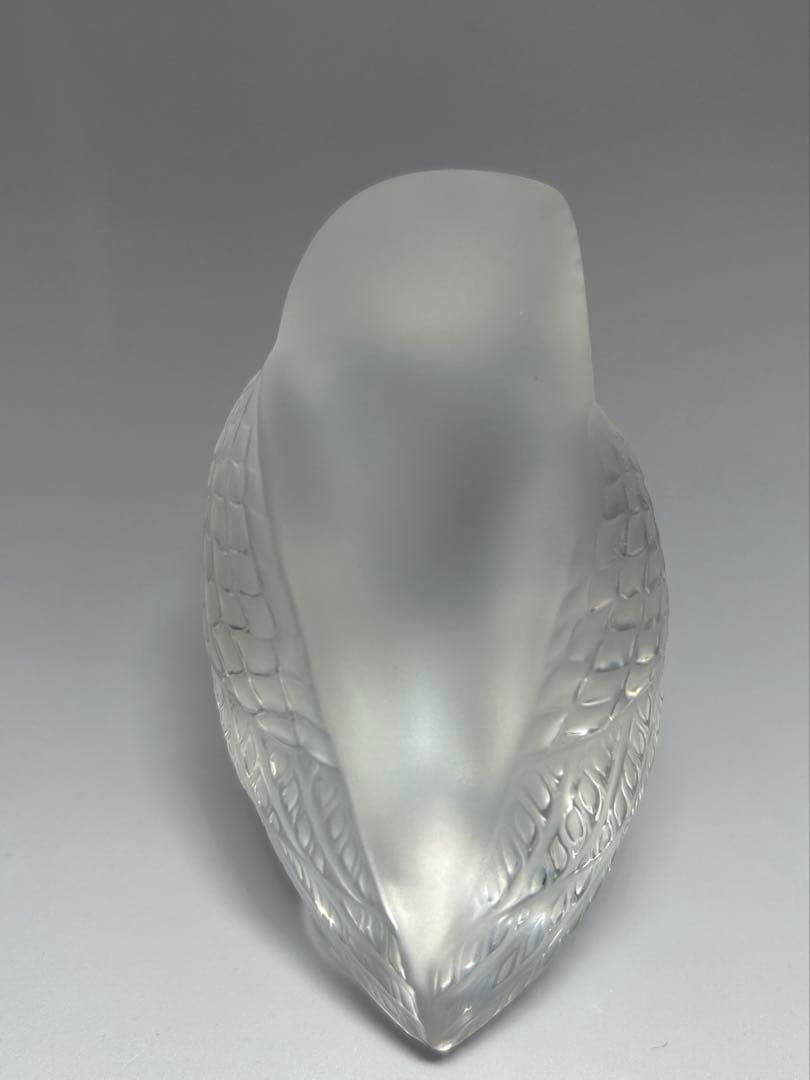LALIQUE ラリック フクロウ クリスタル 置物 箱・冊子付き　ルネラリック