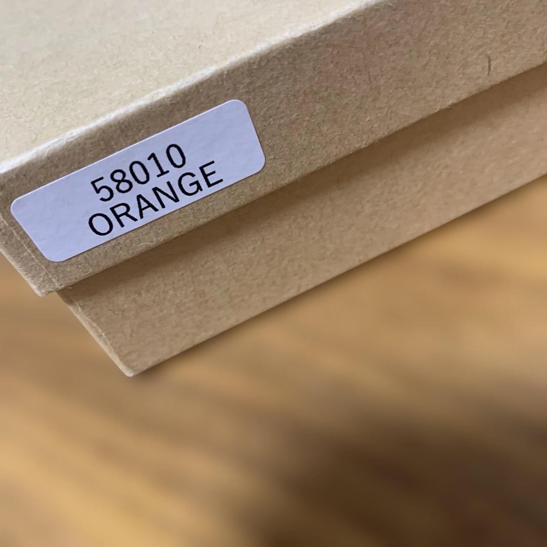 新品未使用 タグ箱付き ズッケロ がま口 二つ折り 財布 オレンジ