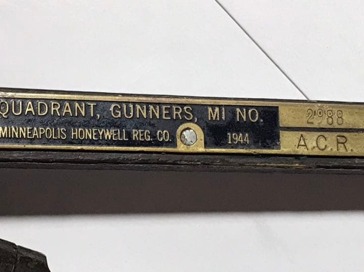 1944年　米軍　砲兵　象限儀　動作品