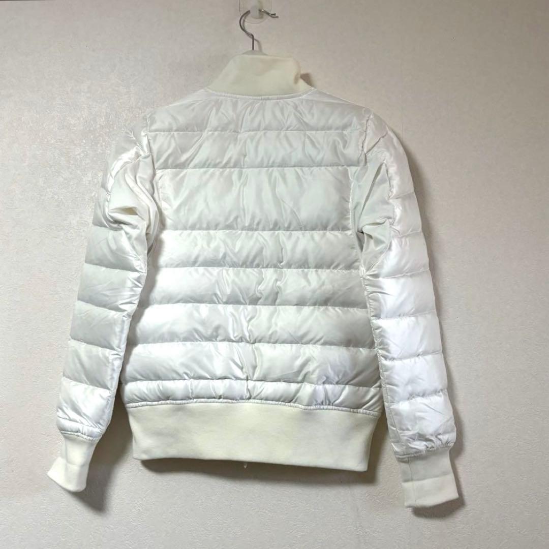 BEAMS GOLF ダウンジャケット　ホワイト　ロゴ　刺繍　S