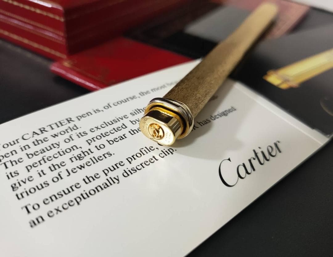 極美品 ヴィンテージ カルティエ Cartier トリニティ ボールペン 3