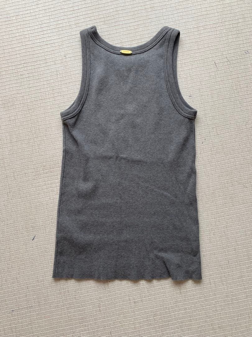 ドゥーズィエムクラス　LOREL RIB タンクトップ　グレー