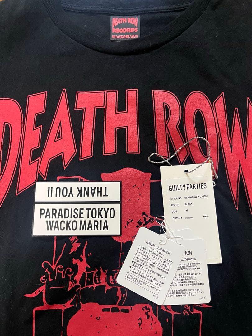 ワコマリア WACKO MARIA DEATH ROW RECORDS Tシャツ