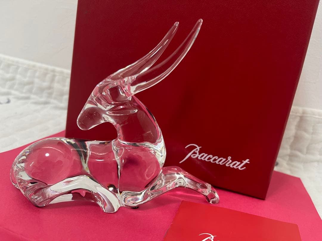 【即決価格】BACCARAT バカラ 鹿の置物 インテリア