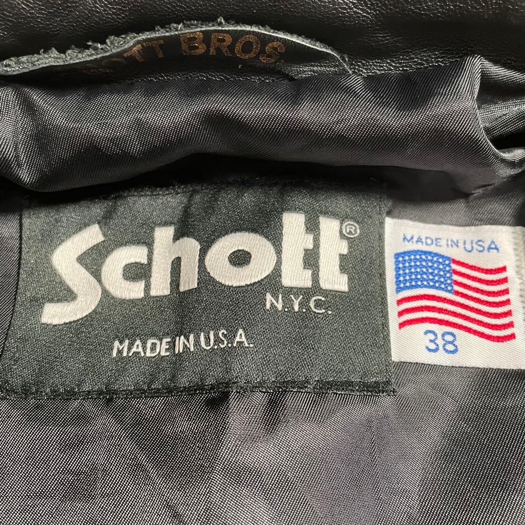 美品 ショット ラムスキン ライダースジャケット 241xx