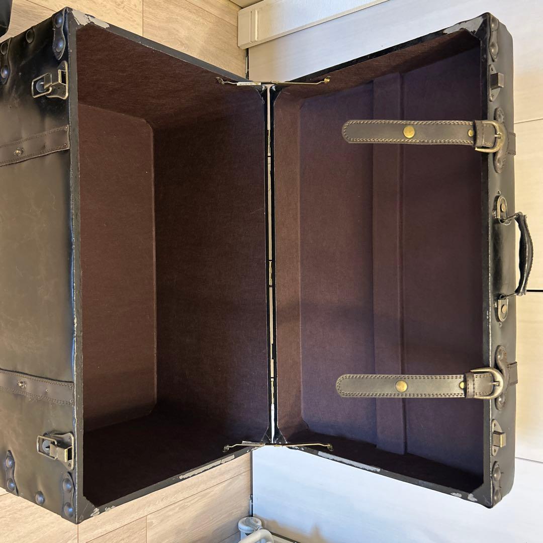 アンティーク調　宝箱　スツール　収納　トランクBOX