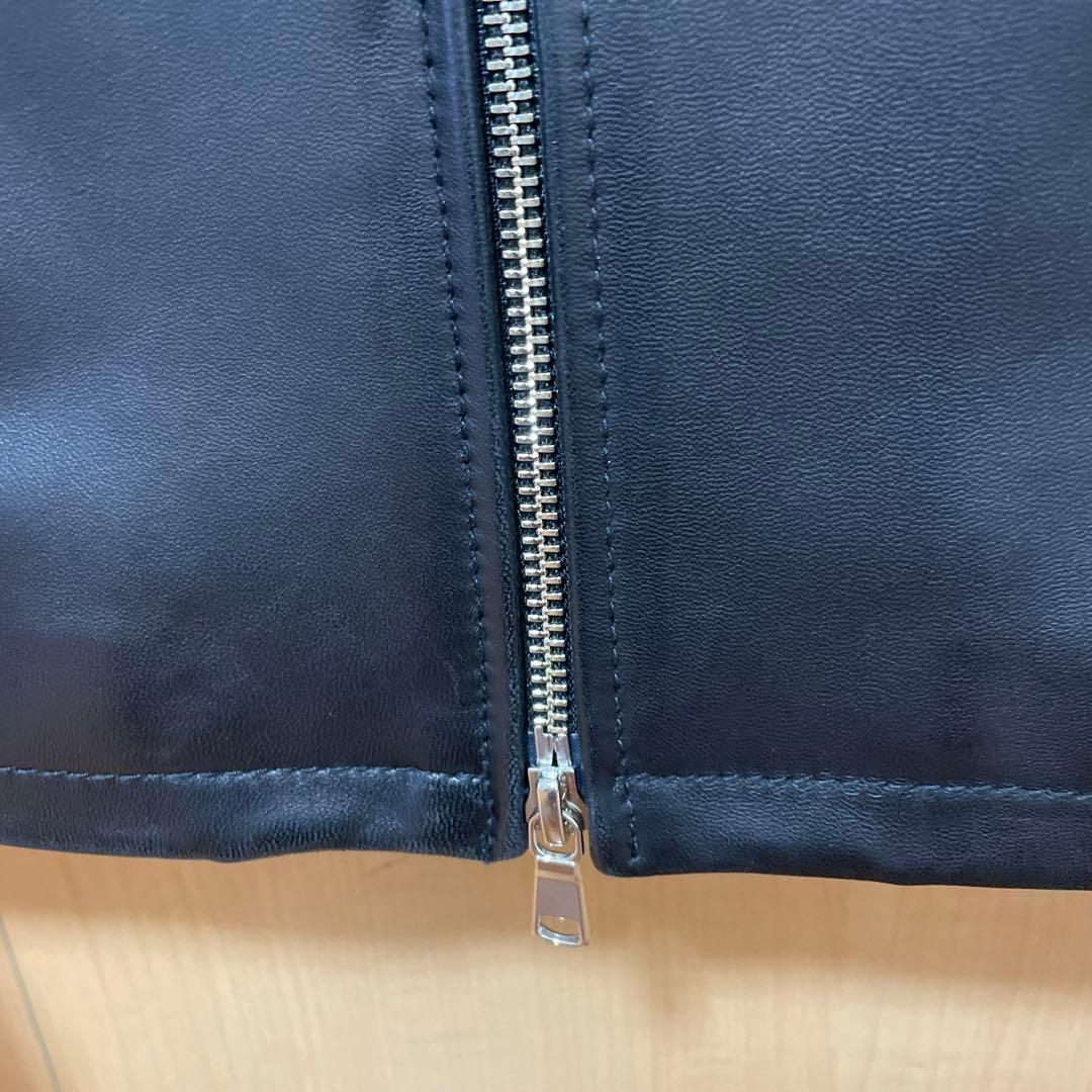 BY シープレザー シングル ライダースジャケット