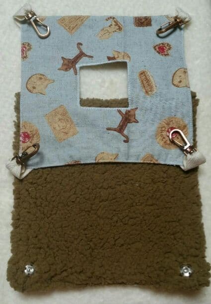 モモンガハウス(猫クッキー柄)ボア茶   2000円