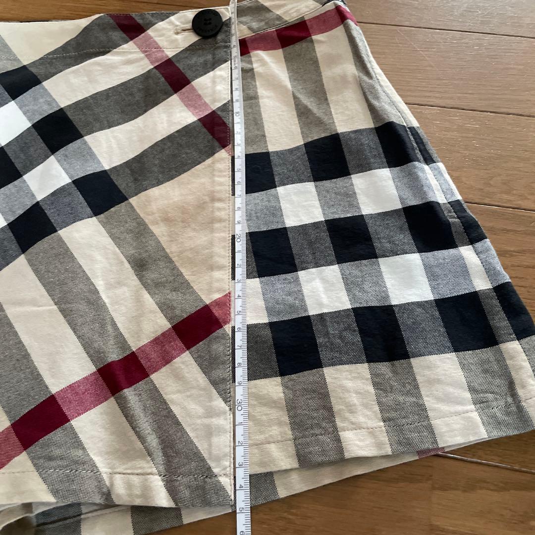 BURBERRY チェック柄 キュロットスカート　S.M