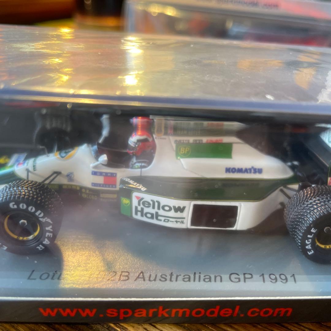 絶版　1/43 ロータス　102B オーストラリアGP 1991 J.ハーバート