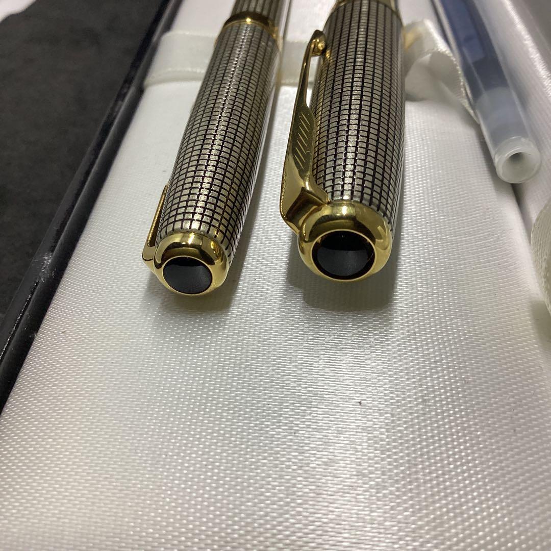 パーカー　ボールペン　万年筆　ソネットプレシャス　シズレGTスターリングシルバー