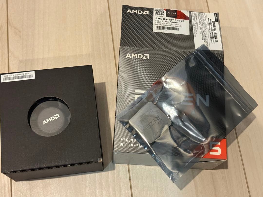 AMD Ryzen 5 3600 動作確認済み 箱あり