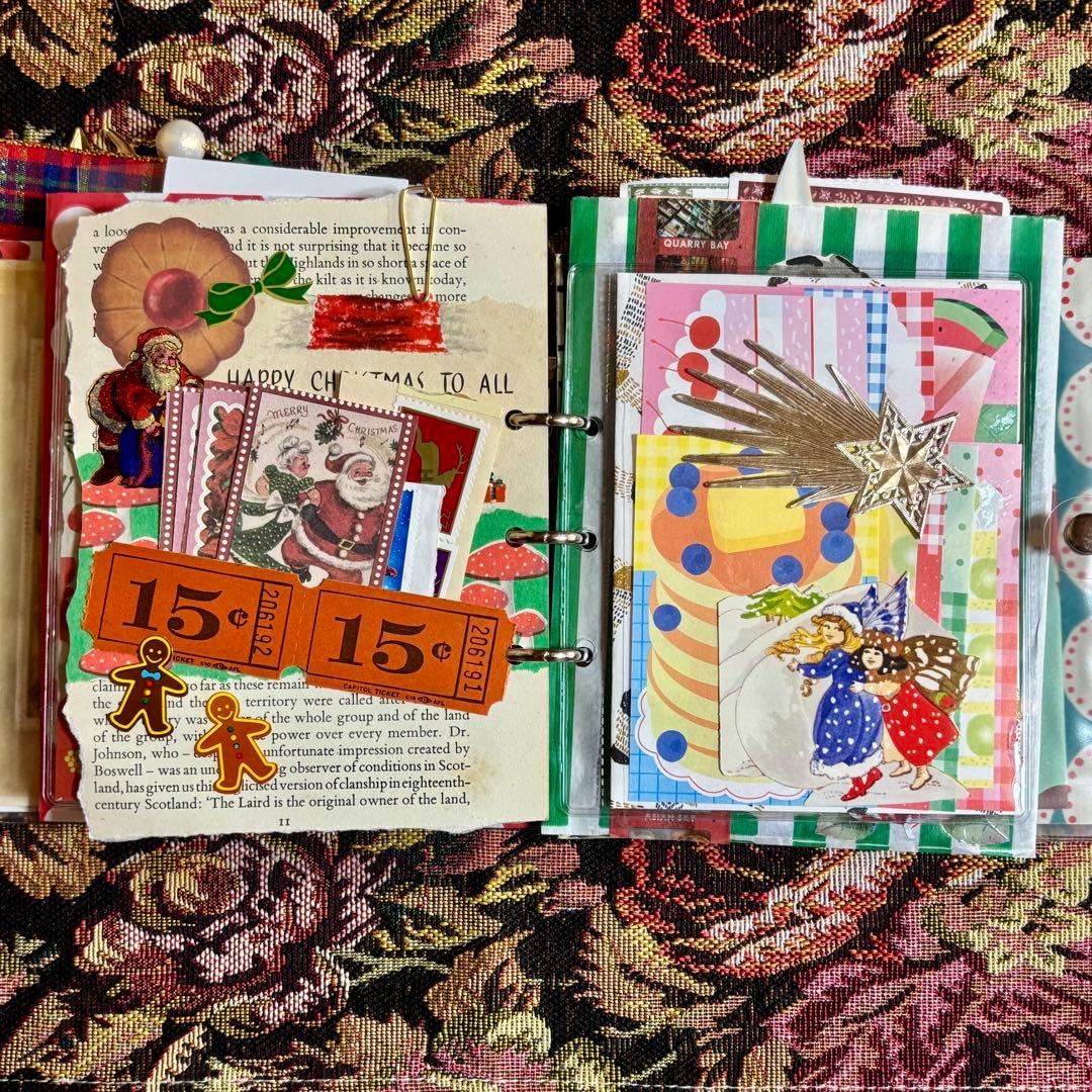 クリスマスおすそ分けファイル　ジャンクジャーナル　コラージュ素材