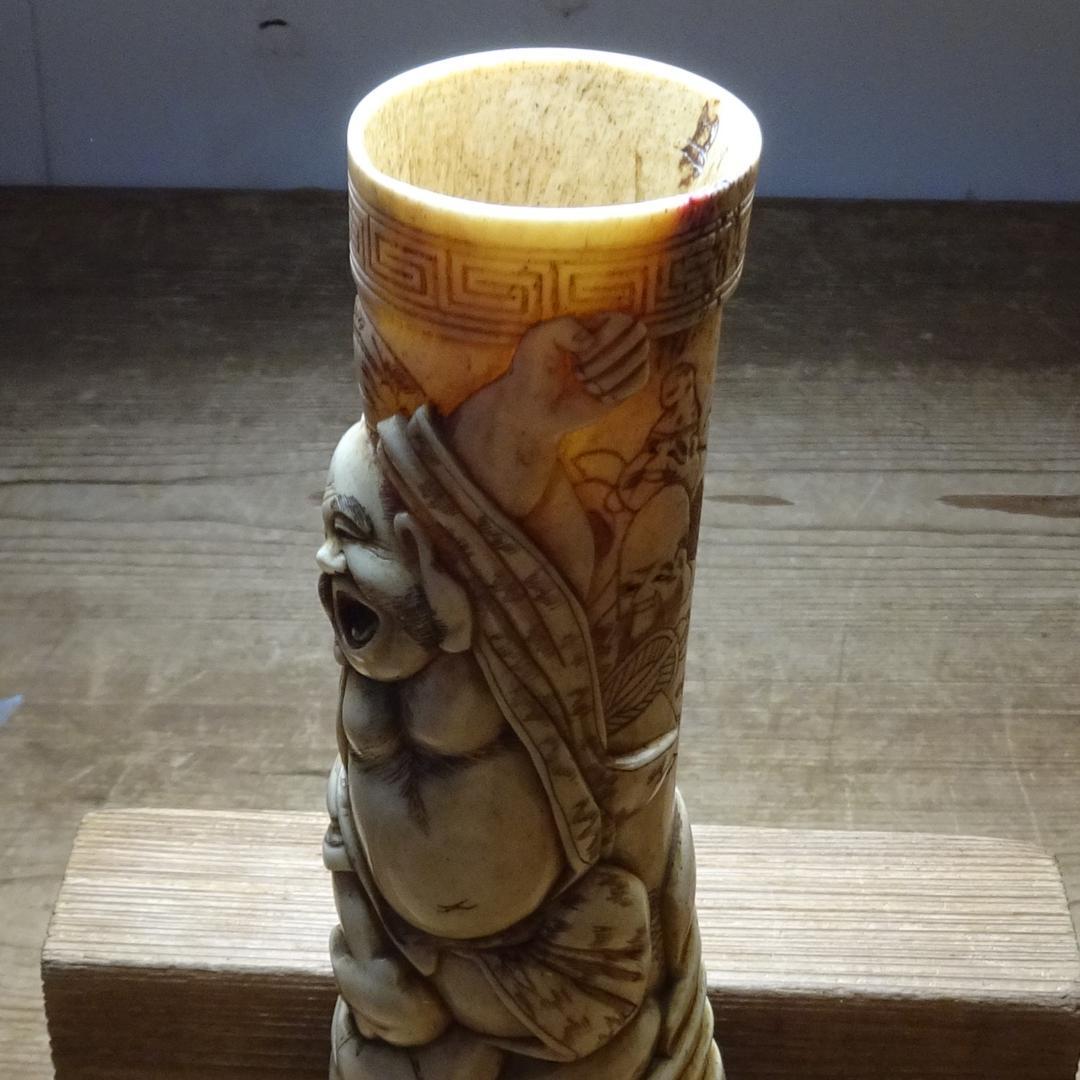 ま*ん様 七福神　細密彫刻　キズ、ヨゴレあり〼　根付　提げ物