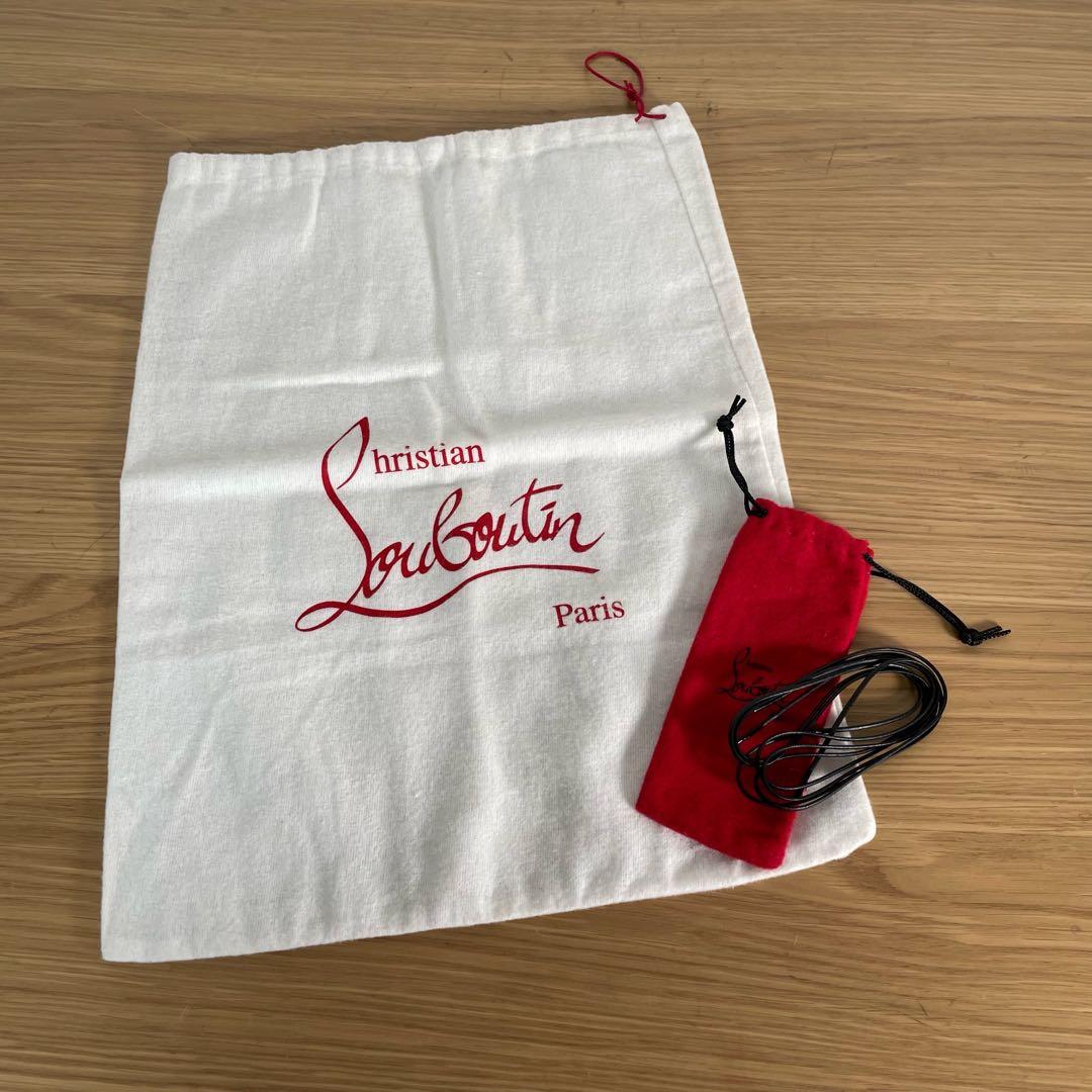 クリスチャンルブタン レザーシューズ ストレートチップ　スタッズ　黒 42.5